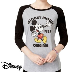 DISNEYMickey Mouse Raglan Tee (x-small)